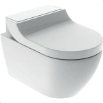 Nutikas seinale paigaldatav WC-pott Geberit AcuaClean Tuma Comfort Rimless bideefunktsiooni ja aeglaselt sulguva kaanega 146.291.11.1