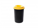 Avatud kaanega pr&uuml;gikast, 50 l, Must/kollane