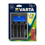 Aku laadija - Varta - LCD Dual Tech - Must - 4 režiimi - USB A