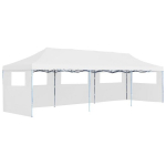 vidaXL kokkupandav pop-up peotelk 5 k&uuml;lgseinaga 291 x 870 x 315 cm, valge