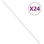 vidaXL gabiooni spiraalid 24 tk, tsingitud teras 100 cm