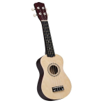 vidaXL sopran ukulele komplekt kotiga lastele hele puit 21"