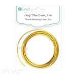 Kuldne traat, 2 mm, 5 m