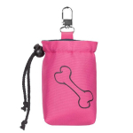 Hobbydog maiustuste kott Pink Bone, 18x5x12 cm