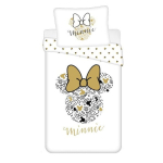Voodipesukomplekt Minnie Gold 02, 140 x 200 cm + padjap&uuml;&uuml;r 70 x 90 cm