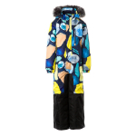 Huppa Laste talvekombe FENNO 2, navy pattern/ black