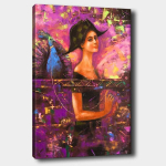 Reproduktsioon Naine ja lind