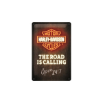 Metallplaat 20 x 30 cm, Harley-Davidson - Road is Calling