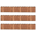 vidaXL murupiirded, 3 tk, 120 cm, immutatud m&auml;nnipuit, Ruda