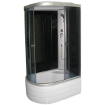 Neljaseinaga du&scaron;ikabiin R8106 Grey and Black, parempoolne