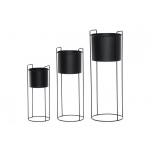 Lillepottide alus "4living" 19 x 50 cm, must