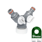 Adapter 1" - 3/4" ventiilidega Bradas WHITE LINE