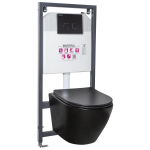 WC-poti komplekt Kerra Delos BLM/Pacific Black, WC ja nupuga