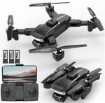 Drone STONE RC PRO kahe kvaliteetse kaamera ja kolme akuga, 300 m, 2500 mAh