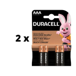 Patareid Duracell AAA, LR03, 4 tk x 2 pakk. pakett