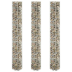 vidaXL ringikujulised gabioon taimelavad 3tk tsingitud teras &Oslash;30x200cm
