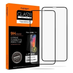 Verre tremp&eacute; Glas.TR Slim (2-pack) iPhone X / XS / 11 PRO - Spigen - Musta