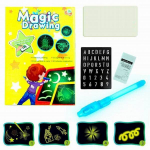 Maagiline LED-valgustusega joonistustahvel