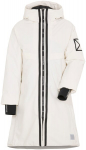 Naiste parka Didriksons Aino logo, valge