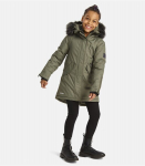 Huppa T&uuml;drukute talveparka VIVIAN, dark green