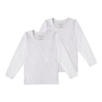 Laste pikkade varrukatega T-s&auml;rk 2-pack, valge, Tup Tup Tup