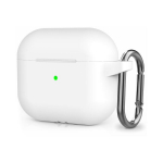 AirPods 3 kaitse&uuml;mbris konksuga &ndash; Valge, AirPods 3