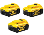 Dewalt Aku DCB184P3-XJ 18V 5Ah, 37 tk, XR Liitiumioon, 110 mm, 0.62 Kg, Laadimise indikaator