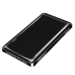 Akupank LogiLink PA0316 Power Bank, 10000 mAh, 2x USB-A, USB-C, 12W, 2.4A, LED-ekraan, must