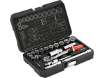 Yato t&ouml;&ouml;riistakomplekt YT-38700, 34 tk, 1/4" 6.3 mm, 3/8" 9.5 mm, 72 hammast, CrV 6140, CrV 50BV30, S2, AS-Drive