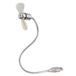 USB ventilaator - HAMA - 00012110 - 5 v&auml;rvilist LEDi - H&otilde;bedane v&auml;rv - USB toide