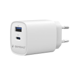 Gembird Universaalne laadija TA-UC-1A1C-PD45-01-W, 45W, 1xUSB-C, 1xUSB-A, QC 3.0, PD, valge