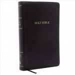 KJV P&uuml;ha Piibel, isiklikus suuruses hiiglaslik tr&uuml;kiste viitepiibel, must nahk, 43 000 ristviited, punane kiri, mugav tr&uuml;kk: King Jamesi versioon: King Jamesi versiooni suures kirjas v&auml;ljaanne