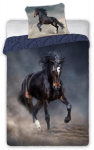 Voodipesukomplekt Animal Pictures Black Horse, 140 x 200 cm