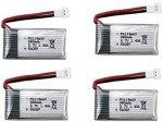4 tk 3.7v 380mAh laetav Li-Po aku Hubsan X4 H107c H107d H107L,Syma X11 X11C,HS170 HS170C Rc Quadrikopteri jaoks.