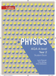 AQA A Level Physics Year 2 Student Book, Year 2