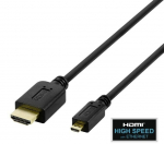 Deltaco, HDMI - micro HDMI, 4K UHD in 60Hz, 2 m