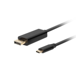 USB-C-st DisplayPorti adapter - Lanberg - CA-CMDP-10CU-0010-BK - 1 m - 4K - 60 Hz