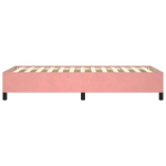 vidaXL voodiraam, roosa, 90x200 cm, samet