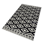 Vaip Hanse Home Gloria Ethno Black Cream, 80x200 cm
