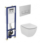 WC-komplekt Ideal Standard: WC-pott Tesi AquaBlade ja Soft Close kattega