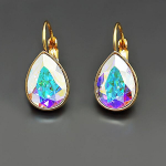 Swarovski kristallidega kaunistatud k&otilde;rvar&otilde;ngad DiamondSky Crystal Drop Aurore Boreale