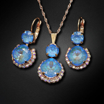 Ehtekomplekt naistele DiamondSky Clarice VI (Ocean DeLite) Swarovski kristallidega