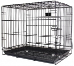 Metallist loomade transpordipuur Hippie Pet, 107x59x79 cm, must