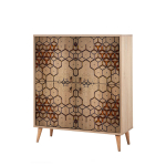 Kapp Kalune Design 863 (I), 111 cm, tamme v&auml;rv/oranž