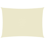 vidaXL P&auml;ikesevari, kreemjas, 3x3m, oxford kangas, kandiline, Kreminė