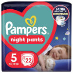 P&uuml;ks-m&auml;hkmed PAMPERS Night Pants, Value Pack, 5 suurus, 22 tk