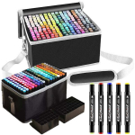 Kahepoolsed viltpliiatsid-markerid Transparent Pro, 168 tk