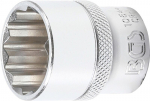 Pistikupesa, 12-punktiline | 12,5 mm (1/2 ") ajam | 24 mm BGS Technic-10644