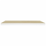 vidaXL seinariiulid, 4 tk, tamm ja valge, 80 x 23,5 x 3,8 cm MDF