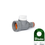 Kraan&uuml;hendus klapi ja sisekeermega 3/4" Bradas WHITE LINE